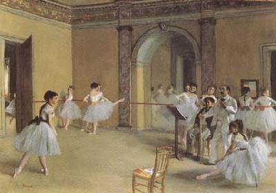 Edgar Degas Dance Class at the Opera (mk09) oil painting image